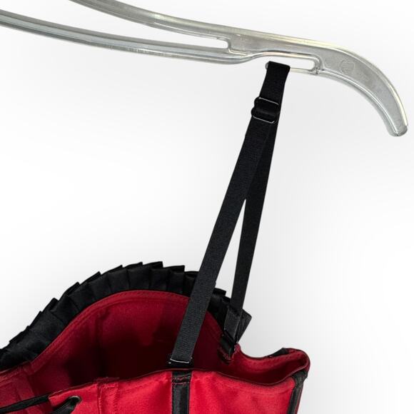 Vintage Red Beaded Corset Small - Picture 9 of 12